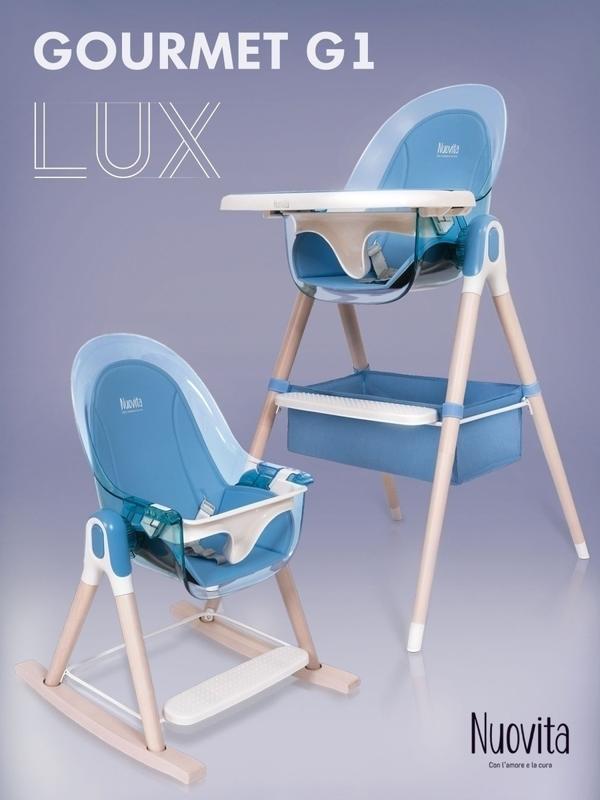 Стульчик детский для кормления ребенка 3 в 1 Gourmet G1 Lux от 0 месяцев, деревянный