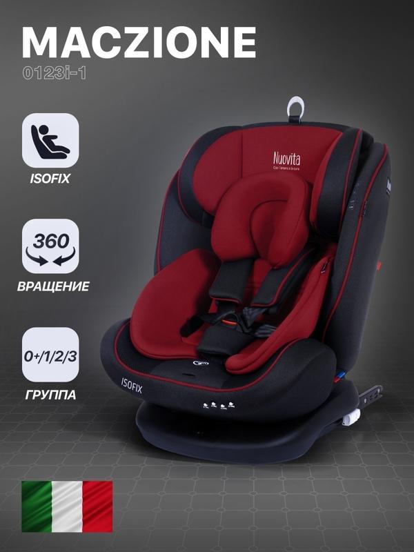 Автокресло детское поворотное Maczione N0123i-1 с рождения 0-36 кг, от 0 до 12 лет